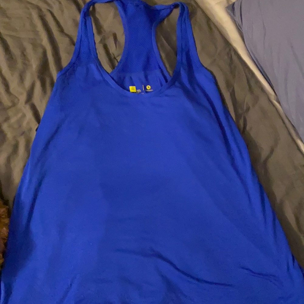 Royal blue racerback tank top